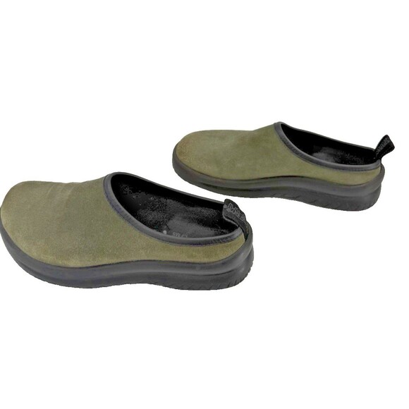 BIRKENSTOCK Tatami Olive Green Suede Clogs Mules Slip-on Shoes LADIES 7 MEN'S 5 - Picture 10 of 14